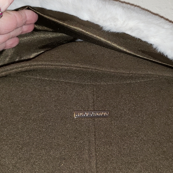 Vince Camuto Olive Coat with Detachable Collar women's size  S  NWT - Picture 13 of 16